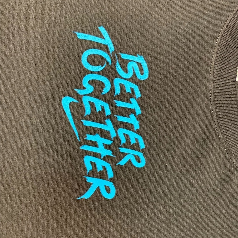 Nike Better together Black and Blue Short Sleeve Tee - Picture 3 of 6